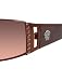 Apparel : VERSACE 2021 100/66U DARK BROWN/BROWN MIRROR SILVER GRADIENT METAL SUNGLASSES