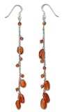 Carnelian earrings, 'Fiery Romance' 5 L
