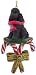 Black Poodle Dogs Candy Cane Christmas Ornament New