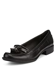 Footglove™ Fashion Leather Wide Fit Tassel Loafers