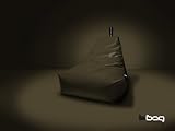 Bean  Bag  Chair Brown Faux  Leather.