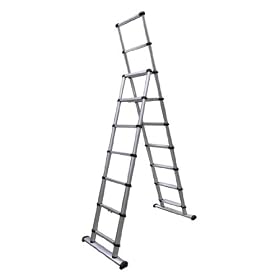 Telesteps 12S Combiladder 300-Pound Duty Rating 8-1/2-Foot Stepladder and 12-Foot Extension Ladder