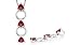 Trillion Cut Garnet Three Stone Pendant Sterling Silver