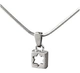 In-Verse Necklace:Star of David - White gold and Silver, by Neta