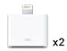 x2 30 Pin Female to 8 Pin Male Adapter Converter Charger iPhone 4 to iPhone 5, iPad mini