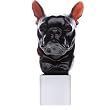 Daum Glass - Animal Collection - Charles French Bulldog - Black