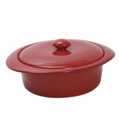 COLORcode 1-1/2-Quart Round Covered Casserole, Rhubarb