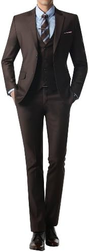 Doublju Mens Modern Slim Fit Suit