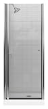 KOHLER K-702400-L-SH Fluence Frameless Pivot Shower Door, Bright Silver