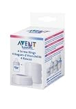 Avent Bottle Screw Rings, 4 Pack