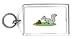 Keychain with acorn, squirrel, gray, eating, food