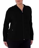 Danskin Womens Plus Cotton Zip Hoodie