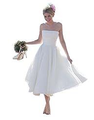 Sexy A-line Strapless Backless 2015 Tea Length Chiffon Bridesmaid Dress 