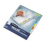 Wilson Jones(R) View-Tab&trade; Transparent Dividers, 8-Tab, Multicolor