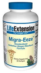 Life Extension, MIGRAEEZE BUTTERBURGINGERRIBOFLAVIN 60 SOFTGELS (STDRZD) ( MultiPack) Picture