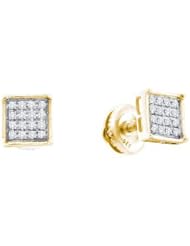0.25CTW DIAMOND MICRO PAVE EARRINGS