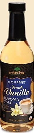 Orchard Park 12 Ounce Sugar Free Coffee Syrup, 12 Pack Case - French Vanilla