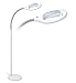 Magnifying Floor Lamp Uses Long-Lasting Bright LED's and Heavy-Duty Construction Throughout
