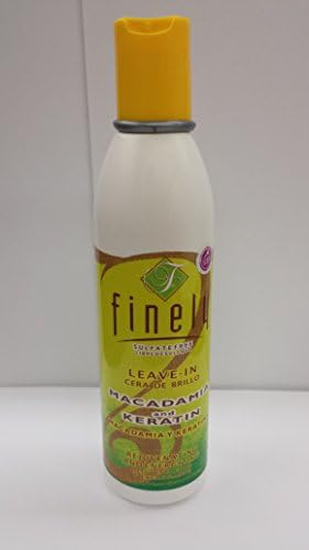 Finely Sulfate Free Leave in Macadamia and Keratin 8oz