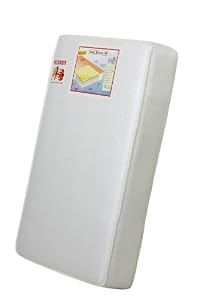 Dream On Me 3" Spring Coil Portable Crib Mattress, White