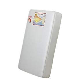 Dream On Me 3" Spring Coil Portable Crib Mattress, White