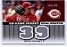 2009 Upper Deck UD Game Jersey Dual #JG-AH Aaron Harang - Cincinnati Reds (Piece of Authentic Game Used Jersey - Serial #'d to 149) (Baseball Cards)
