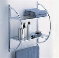 Click To Neu Home 2-Tier Shelf with Towel Bars Details... Neu Home 2-Tier Shelf with Towel Bars