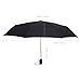 Rainbrace Big-Size Umbrella 3-fold Automatic Super Windproof Rain Resistant with Rubber Handle(Black)