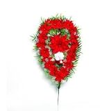 Artificial Plants & Flowers Cemetery Heart Wreath Asst. (pack Of 72) Pack of 72 pcs