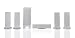Sony SA-FT7ED Flat-Panel 5.1 Speaker System, Silver