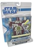 Star Wars 2009 Transformers Kit Fisto to Jedi Delta-7 Starfighter