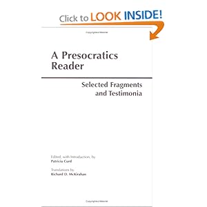 A Presocratics Reader  - Patricia Curd