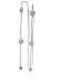 Sterling Silver Bezel Set CZ Dangle Earrings