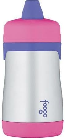 Foogo Phases Pink BPA-Free 10 oz Leak-Proof Stainless Sippy Cup