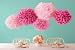 Martha Stewart Crafts Pom Poms, Pink, 2 Sizes