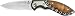 Professional Bull Riders 3.5-Inch Rosewood Folder Pocket Knife