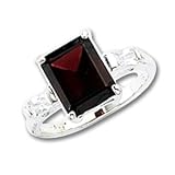 Sterling Silver Garnet Ring