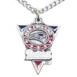 New England Patriots Chain Necklace & Pewter Pendant - NFL Football Fan Shop Sports Team Merchandise
