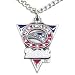 New England Patriots Chain Necklace & Pewter Pendant - NFL Football Fan Shop Sports Team Merchandise