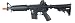 UTG Built-in-USA Full Metal Model 4 Close Proximity AEG Airsoft Rifle, Black