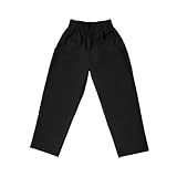 Boys School Uniforms Basic Black Pull-On Double Knee Pants 4-7