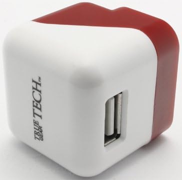 True Gear Tech 1 Amp Compact Cube USB Wall Charger (Red)