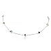 Multi-Gemstone Station Necklace in Sterling Silver - 18"