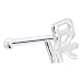 Sterling Silver Peace Chinese Symbol Nose Bone