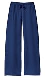 NEW District Threads - Ladies Velour Fitted Flare Pants Bay Blue-XXL
