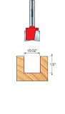 Freud 16-109 Mortising Router Bit 15/32" Diameter 1/2" Shank With TiCo Hi-Density Carbide
