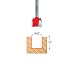 Freud 16-109 Mortising Router Bit 15/32" Diameter 1/2" Shank With TiCo Hi-Density Carbide