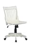 Deluxe Armless Wood Bankers Desk Chair with Wood Seat