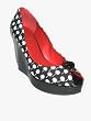 LE DUE by DUE FARINA Bernadette Cherry Wedge
