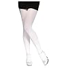 White opaque tights for adults